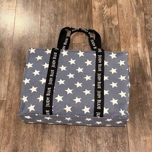 Judy Blue Starry Tote - Navy and White